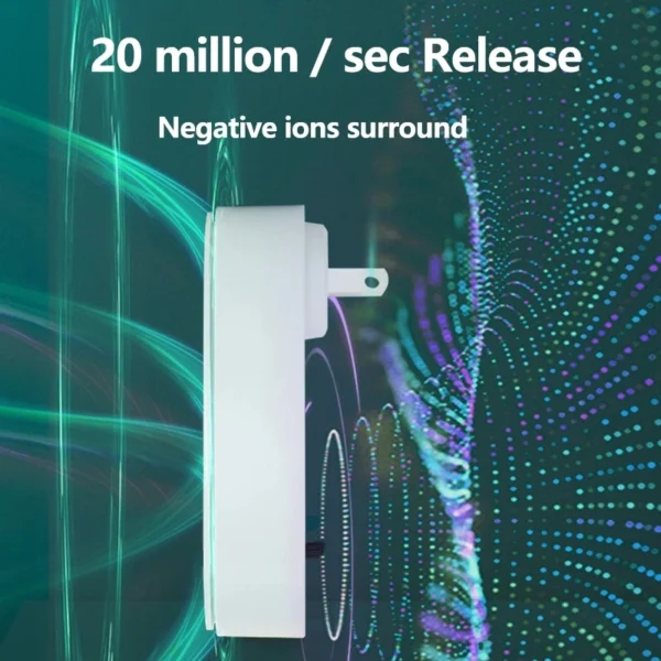 Nouveau purificateur d'air Portable Anion Purification de l'air désodorisant ioniseur nettoyant poussière épilateur de fumée de Cigarette toilette désodor pour animaux de compagnie – Image 6